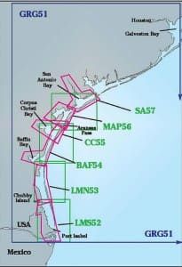 Captain Segull Charts - Texas offshore map